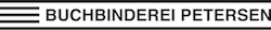 Logo Buchbinderei Petersen